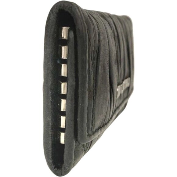 (L1) Miu Miu Key Case 6 Ring Black Leather - Picture 4 of 9